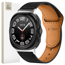 Tech-Protect Bőrszíj Samsung Galaxy Watch Ultra 47Mm Fekete Órához okosóra kellék