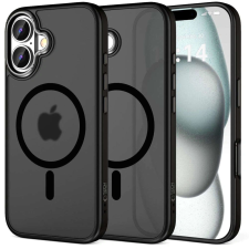 Tech-Protect Case Tech-Protect MagEdge MagSafe Apple iPhone 16 Matte Black/Gunmetal tok és táska