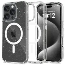 Tech-Protect FlexAir Hybrid MagSafe iPhone 16 Pro Max glitter tok tok és táska