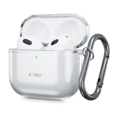 Tech-Protect FLEXAir tok Apple AirPods 4-hez - átlátszó fülhallgató, fejhallgató tok