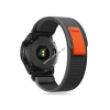 Tech-Protect Garmin fenix 5 / 6 / 6 pro / 7 nylon óraszíj - fekete/narancs
