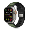 Tech-Protect Iconband Line szíj Apple Watch 44/45/46/49mm, black/green
