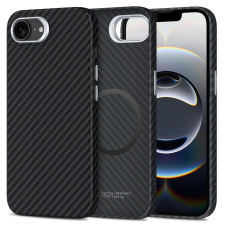 Tech-Protect ION CARBON MAGSAFE iPhone 16E tok készülékhez fekete/ezüst tok és táska