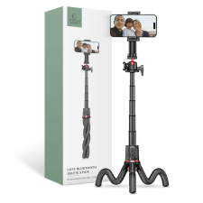 Tech-Protect L07s Bluetooth Selfie Stick Flexible Tripod Black tok és táska