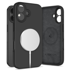 Tech-Protect Liquid Silicone MagSafe tok iPhone 16, fekete tok és táska