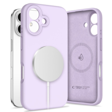 Tech-Protect Liquid Silicone MagSafe tok iPhone 16, lila tok és táska