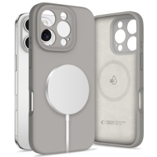 Tech-Protect Liquid Silicone MagSafe tok iPhone 16 Pro, szürke tok és táska