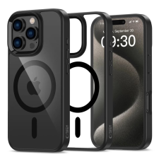 Tech-Protect MAGMAT Magsafe hátlaptok iPhone 16 Pro Max átlátszó-fekete tok és táska