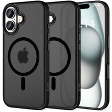 Tech-Protect MagMat MagSafe iPhone 16 Pro Tok - Matt Fekete tok és táska