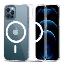 Tech-Protect Magmat MagSafe tok, Apple iPhone 12/12 Pro átlátszó tok és táska