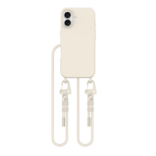 Tech-Protect Magnecklace MagSafe tok nyakba akasztható iPhone 16, bézs tok és táska