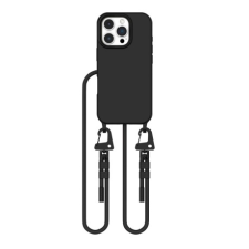 Tech-Protect Magnecklace MagSafe tok nyakba akasztható iPhone 16 Pro, fekete tok és táska