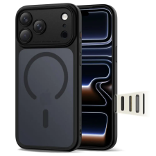 Tech-Protect magpeak magsafe cc iPhone 17 Pro matte black telefontok tok és táska
