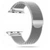 Tech-Protect MILANESEBAND rozsdamentes acél óraszíj ezüst Apple Watch 42mm / 44mm / 45mm készülékhez