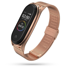Tech-Protect Milaneseband Xiaomi Mi Band 5/6 Rose Gold tok és táska