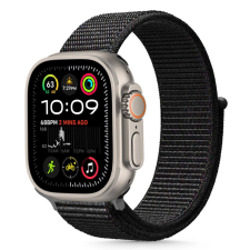  Tech-Protect nejlonszíj Apple Watch 44 / 45 / 46 / 49 mm-hez - fekete okosóra kellék
