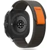 Tech-Protect Nylon szíj Samsung Galaxy Watch Ultra 2024/2025 (47mm) fekete/narancs (5906302312382)