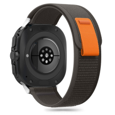 Tech-Protect Nylon szíj Samsung Galaxy Watch Ultra 47mm, black/orange okosóra kellék