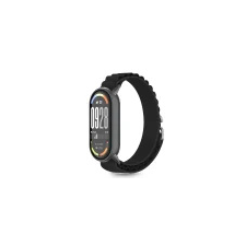 Tech-Protect Okosóra szíj - Xiaomi Smart Band 8 / 9 / 10 / NFC - Tech-Protect Nylon Pro - fekete szövet szíj okosóra kellék
