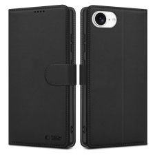 Tech-Protect pénztárca tok iPhone 16E készülékhez matte fekete tok és táska