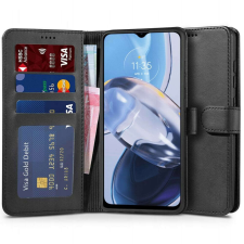 Tech-Protect pénztárca tok kompatibilis a Motorola Moto E22/E22i Black készülékkel tok és táska