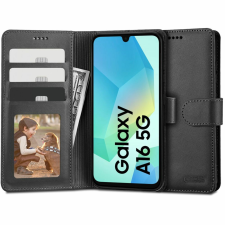  Tech-Protect pénztárca tok Samsung Galaxy A16 4G / 5G-hez - fekete tok és táska
