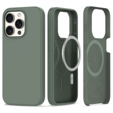 Tech-Protect Silicone MagSafe Apple iPhone 15 Pro Olive tok és táska