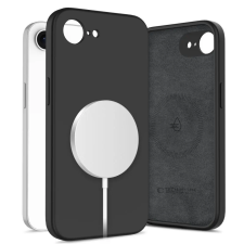 Tech-Protect silicone magsafe iphone 16e / 17e fekete szilikon tok tok és táska