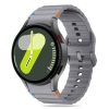 Tech-Protect Silicone Sport szíj Samsung Galaxy Watch 4 / 5 / 5 Pro / 6 / 7 / FE, crayon grey