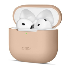 Tech-Protect Silicone tok Apple AirPods 4, barna fülhallgató, fejhallgató tok