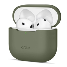 Tech-Protect Silicone tok Apple AirPods 4, zöld fülhallgató, fejhallgató tok
