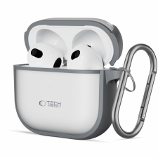  Tech-Protect Slim akasztós tok AirPods 4-hez - szürke fülhallgató, fejhallgató tok