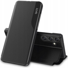 Tech-Protect Smart View oldalra nyíló tok Samsung Galaxy A55 fekete (5906203692132) tok és táska