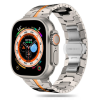 Tech-Protect Stainless Line szíj Apple Watch 42/44/45/49mm, titanium / orange
