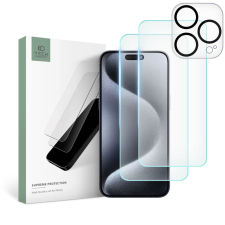 Tech-Protect Supreme Set kamera lencse védő fólia iPhone 15 Pro mobiltelefon kellék