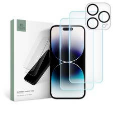 Tech-Protect Supreme Tempered Glass Set iPhone 15 Pro Max készülékhez mobiltelefon kellék