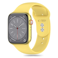 Tech-Protect Szilikon óraszíj Apple Watch 44mm / 45mm / 46mm / 49mm citromsárga okosóra kellék