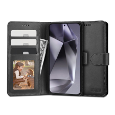 Tech-Protect Wallet flipes bőrtok - Samsung SM-S926 Galaxy S24+ - fekete tok és táska