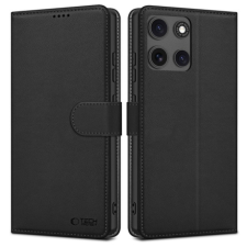Tech-Protect Wallet könyv tok Motorola Moto G15 / G15 Power, fekete tok és táska