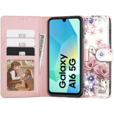 Tech-Protect Wallet könyv tok Samsung Galaxy A16 4G / 5G, blossom flower tok és táska