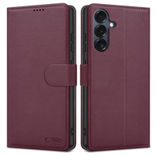 Tech-Protect Wallet könyv tok Samsung Galaxy A16 4G / 5G, bordó tok és táska