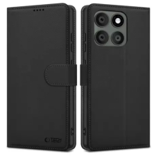 Tech-Protect Wallet tok Motorola Edge 60 Pro, fekete tok és táska