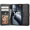 Tech-Protect Xiaomi 14T Pro, Oldalra nyíló tok, stand, mágnes csattal, TP Wallett, fekete