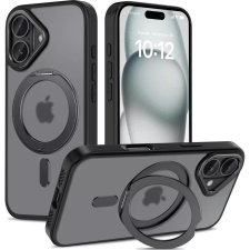 Tech-Protect ZONE MagRing Magsafe hátlaptok iPhone 16 fekete-átlátszó (5906302311545) tok és táska