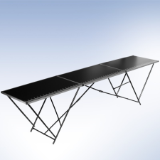 Tech Tapétázó asztal 298x60x78 cm alumínium keretes könnyen szállítható tapéta hosszú munkaasztal kerti bútor