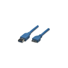 Techly 1.0m USB 3.0/Micro-B USB 3.0 USB kábel 1 M USB 3.2 Gen 1 (3.1 Gen 1) USB A Micro-USB B Kék (ICOC-MUSB3-A-010) kábel és adapter