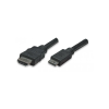 Techly 5m HDMI HDMI kábel HDMI A-típus (Standard) HDMI Type C (Mini) Fekete (ICOC-HDMI-B-050)