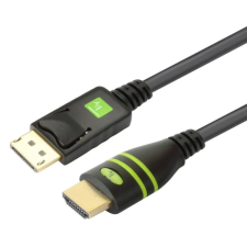 Techly DisplayPort to HDMI Cable 1m Black ICOC-DSP-H-010 kábel és adapter
