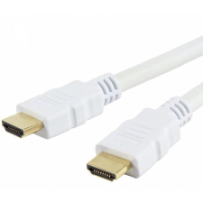 Techly HDMI M - HDMI M Adapterkábel (4k 3D Ethernet) 1m - Fehér kábel és adapter