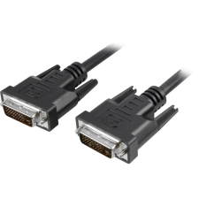 Techly ICOC DVI-8150 DVI-D - DVI-D Kábel 5m - Fekete kábel és adapter